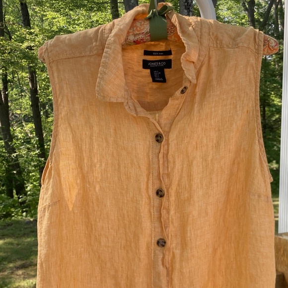 Jones NY Linen Top / Tunic - Picture 1 of 6